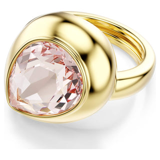 Gema motif ring, Set (3), Multicolored, 18K gold finish