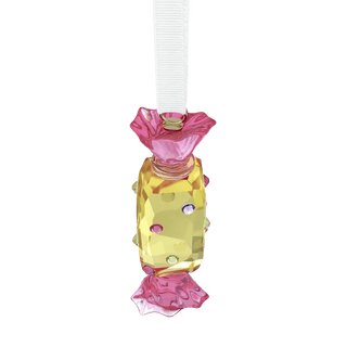 Holiday Cheers Dulcis Candy Ornament, Yellow