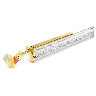 Crystalline ballpoint pen, Winnie the Pooh, Yellow lacquered, Gold-tone plated