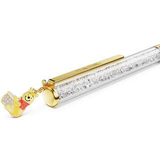 Crystalline ballpoint pen, Winnie the Pooh, Yellow lacquered, Gold-tone plated