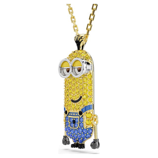 Minions Kevin pendant, Pavé, Multicolored, 18K gold finish