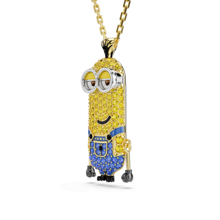 Minions Kevin pendant, Pavé, Multicolored, 18K gold finish