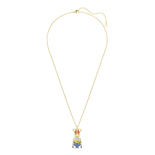 Minions King Bob pendant, Pavé, Multicolored, 18K gold finish