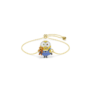 Minions Bob bracelet, Pavé, Multicolored, 18K gold finish