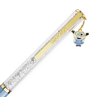 Crystalline ballpoint pen, Minions, Blue, Gold-tone plated