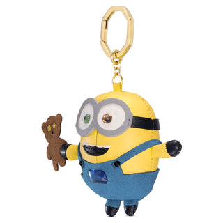 Minions bag charm, Multicolored, Gold-tone plated