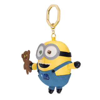 Minions bag charm, Multicolored, Gold-tone plated
