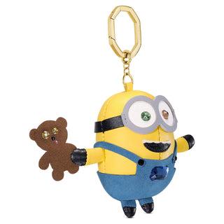 Minions bag charm, Multicolored, Gold-tone plated