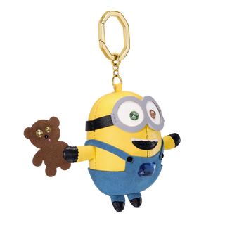 Minions bag charm, Multicolored, Gold-tone plated