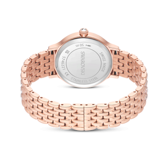 Imber watch, Swiss Made, Metal bracelet, Green, Rose gold-tone finish
