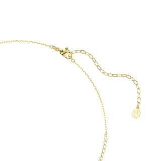 Mesmera necklace, Mixed cuts, White, 18K gold finish