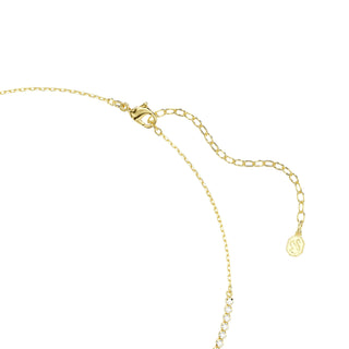 Mesmera necklace, Mixed cuts, White, 18K gold finish