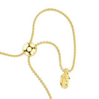 Mesmera bracelet, Mixed cuts, White, 18K gold finish