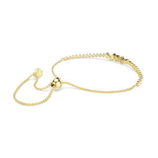 Mesmera bracelet, Mixed cuts, White, 18K gold finish