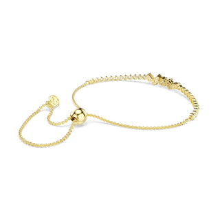 Mesmera bracelet, Mixed cuts, White, 18K gold finish