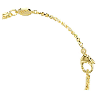 Mesmera bracelet, Mixed cuts, White, 18K gold finish