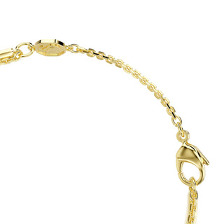 Mesmera bracelet, Mixed cuts, White, 18K gold finish