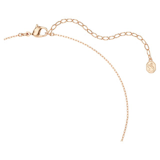 Mesmera necklace, Mixed cuts, White, 18K rose gold finish