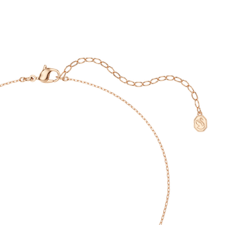 Mesmera necklace, Mixed cuts, White, 18K rose gold finish