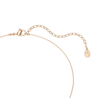 Mesmera necklace, Mixed cuts, White, 18K rose gold finish