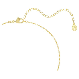 Mesmera Y necklace, Mixed cuts, White, 18K gold finish
