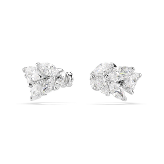 Mesmera ear cuffs, Marquise cut, White, Rhodium plated