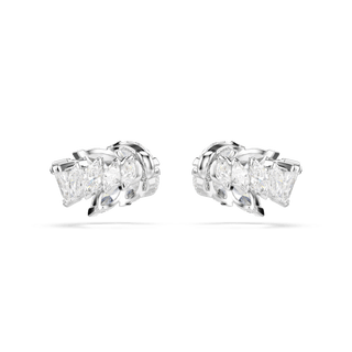 Mesmera ear cuffs, Marquise cut, White, Rhodium plated