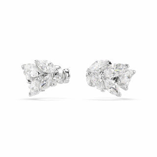 Mesmera ear cuffs, Marquise cut, White, Rhodium plated