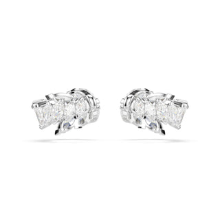 Mesmera ear cuffs, Marquise cut, White, Rhodium plated