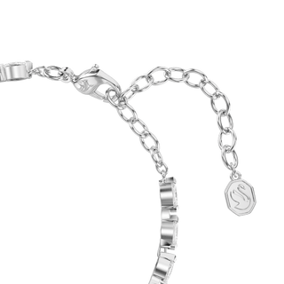 Mesmera bracelet, Marquise cut, White, Rhodium plated
