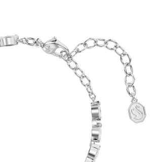 Mesmera bracelet, Marquise cut, White, Rhodium plated
