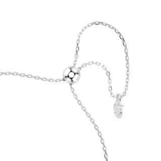 Mesmera bracelet, Marquise cut, White, Rhodium plated