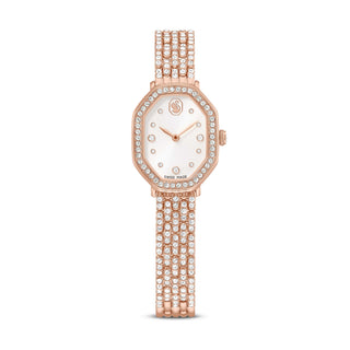 Dextera octagon watch, Swiss Made, Metal bracelet, Rose gold tone, Rose gold-tone finish