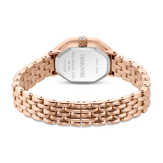 Dextera octagon watch, Swiss Made, Metal bracelet, Rose gold tone, Rose gold-tone finish