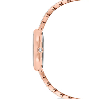 Dextera octagon watch, Swiss Made, Metal bracelet, Rose gold tone, Rose gold-tone finish