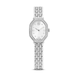 Dextera octagon watch, Swiss Made, Metal bracelet, Silver tone, Stainless steel