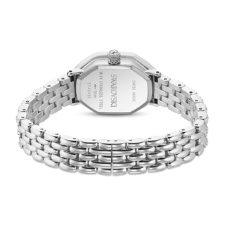 Dextera octagon watch, Swiss Made, Metal bracelet, Silver tone, Stainless steel