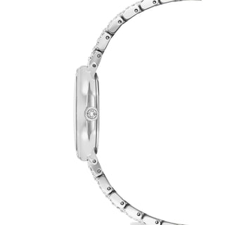 Dextera octagon watch, Swiss Made, Metal bracelet, Silver tone, Stainless steel