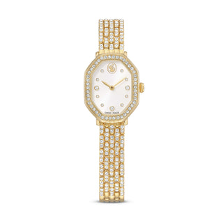 Dextera octagon watch, Swiss Made, Metal bracelet, Gold tone, Gold-tone finish