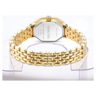 Dextera octagon watch, Swiss Made, Metal bracelet, Gold tone, Gold-tone finish
