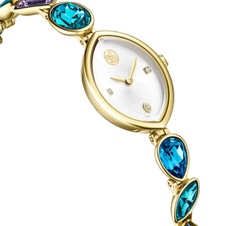 Gema watch, Crystal bracelet, Gold tone, Gold-tone finish