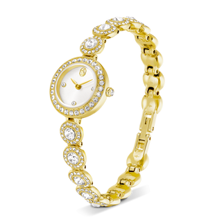 Una Angelic watch, Crystal bracelet, Gold tone, Gold-tone finish