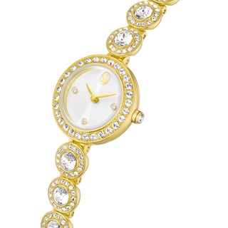 Una Angelic watch, Crystal bracelet, Gold tone, Gold-tone finish