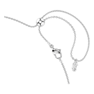Matrix Tennis necklace, Gradient of round cuts, Multicolored, Rhodium plated