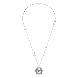 Una Angelic pendant and brooch, Cushion cut, White, Mixed Plating