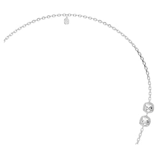 Una Angelic pendant and brooch, Cushion cut, White, Mixed Plating