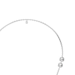 Una Angelic pendant and brooch, Cushion cut, White, Mixed Plating