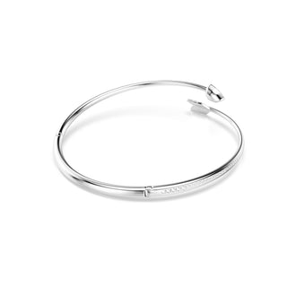 Idyllia choker, Mixed cuts, Arrow, White, Rhodium plated
