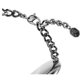 Una Angelic bracelet, Cushion cut, White, Ruthenium plated