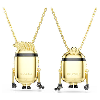 Minions James and Henry set, Pavé, Multicolored, 18K gold finish